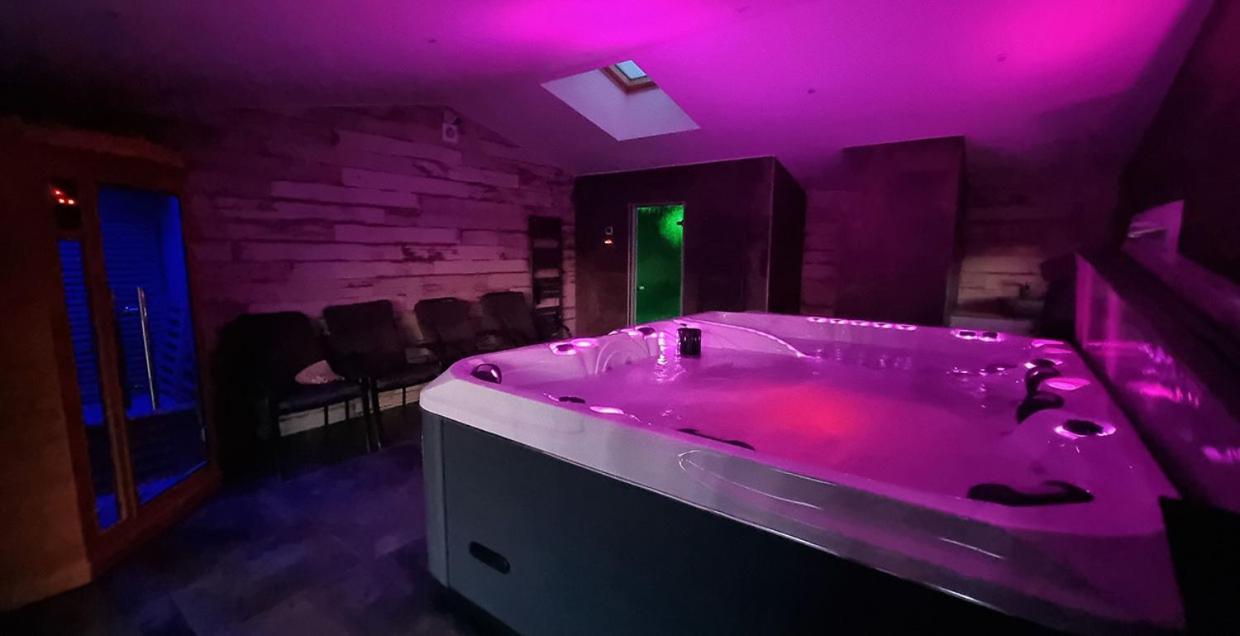 Gites De La Croisee Des Chemins - Piscine Chauffee - Spa, Hammam Et Sauna Izeaux Bagian luar foto