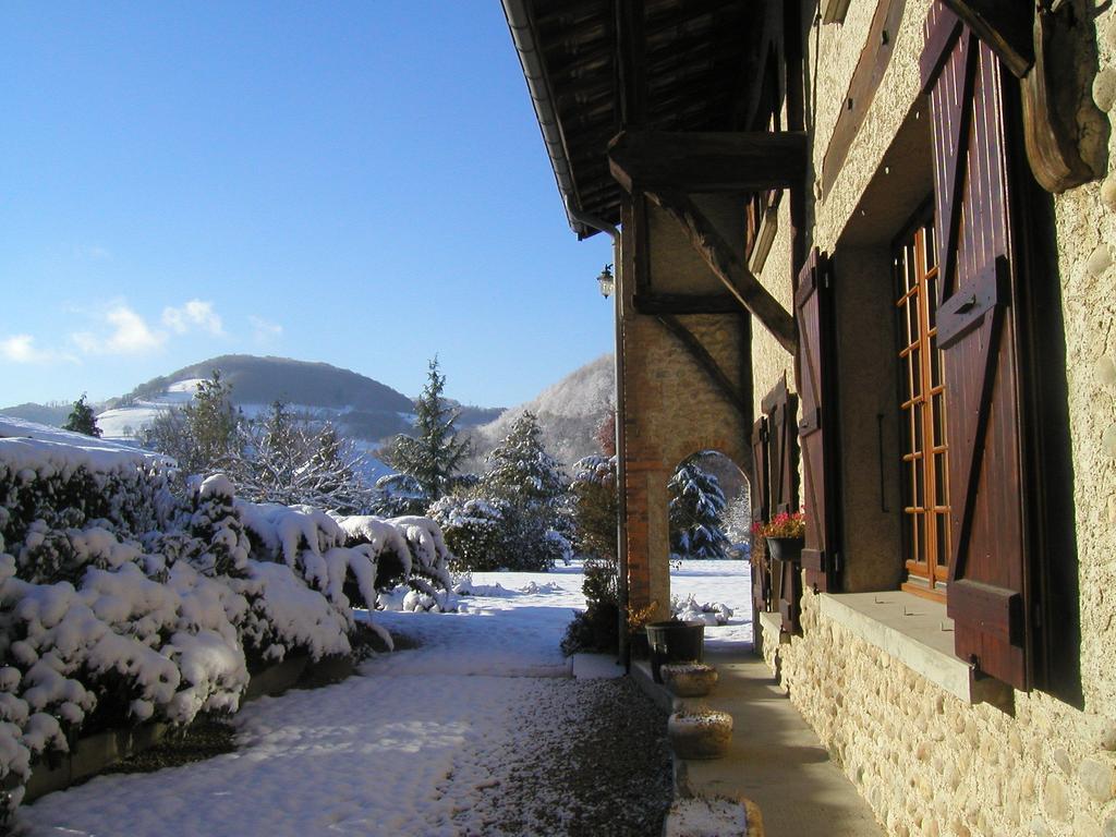 Gites De La Croisee Des Chemins - Piscine Chauffee - Spa, Hammam Et Sauna Izeaux Bagian luar foto